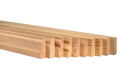 Solid oak architrave set 1x3 - solid,