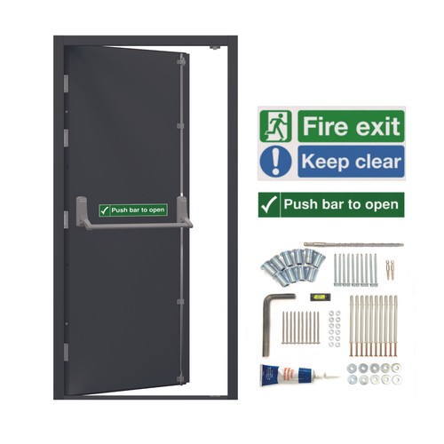 Industrial fire exit door - industrial,